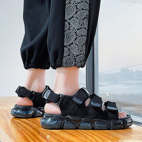sports trend popcorn men&#39;s sandals increase temperament-BS01495-Veeddydropshipping