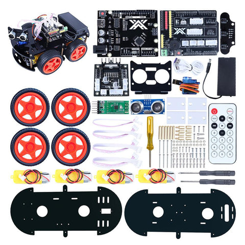 4WD Smart Automation Robot Car Kits For Arduino Project Upgraded -CE00657-Veeddydropshipping