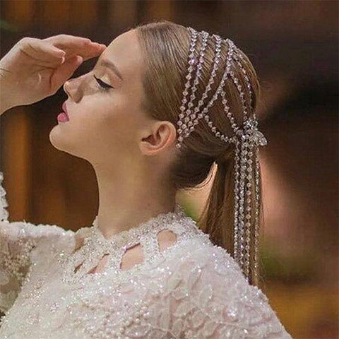 Fashion Tassel Multilayer Hair Hoop Contracted Elegant -JW00471-Veeddydropshipping
