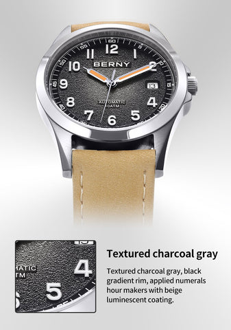 Frosted Automatic Watch Men Luminous Mechanical Wristwatch -JW00681-Veeddydropshipping