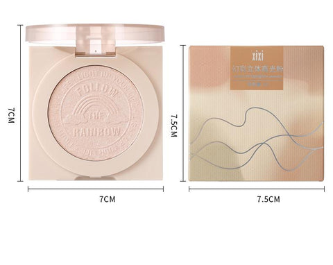 3D Embossed Highlighter Powder Palette Makeup-BH00688-Veeddydropshipping