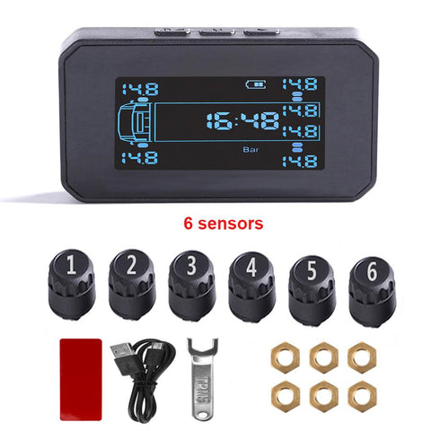 12 sensors Truck Tire Pressure Monitoring System Solar TPMS-AM00589-Veeddydropshipping