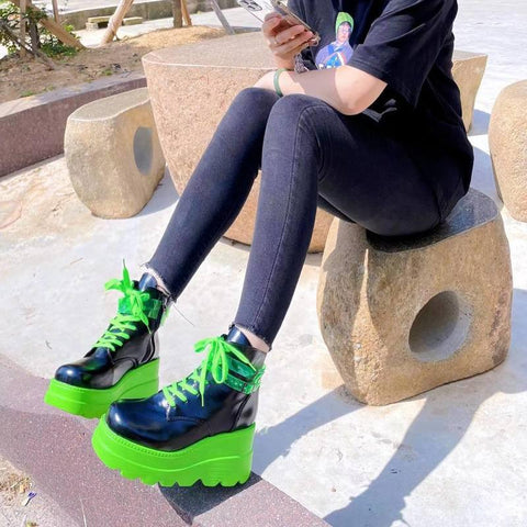 High Heels Cosplay Fashion Winter Wedges Boots-BS01010-Veeddydropshipping