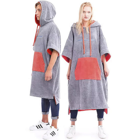 Adult Fast Absorbing Water Changing Robe Beach Towel Outdoor Sport Soft Wraming -OS00202-Veeddydropshipping