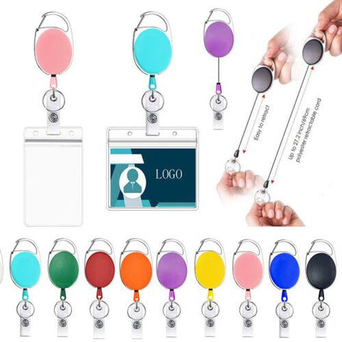 Retractable Key Chain Card Holder Key ring-WF01079-Veeddydropshipping