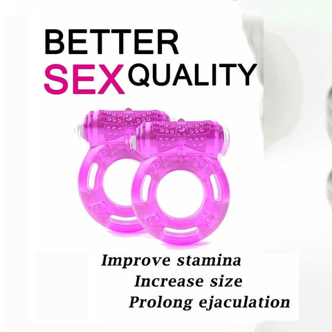 Vibrating Clitoral Stimulator Strong Penis Erect Cock Ring Cage Erection Enhance-BH01252-Veeddydropshipping