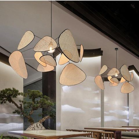 Suspension Screen Cannage Pendant Light-TI00418-Veeddydropshipping