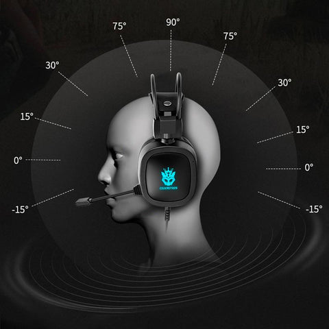 Gaming Headphones Wired Earphones RGB Light Noise Cancelling-Veeddydropshipping