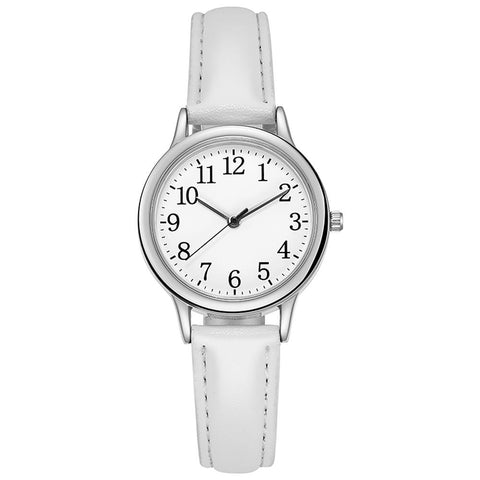 Quartz Watch Numerals Simple Leather Strap Lady Candy -JW00967-Veeddydropshipping
