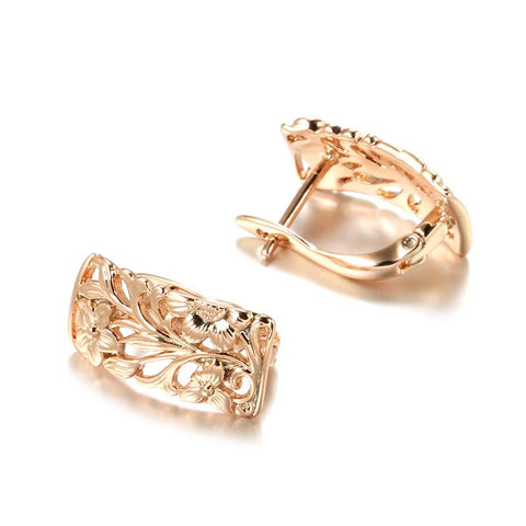 Rose Gold Women  Flower Elegant Ethnic Wedding Jewelry Sets -JW00387-Veeddydropshipping