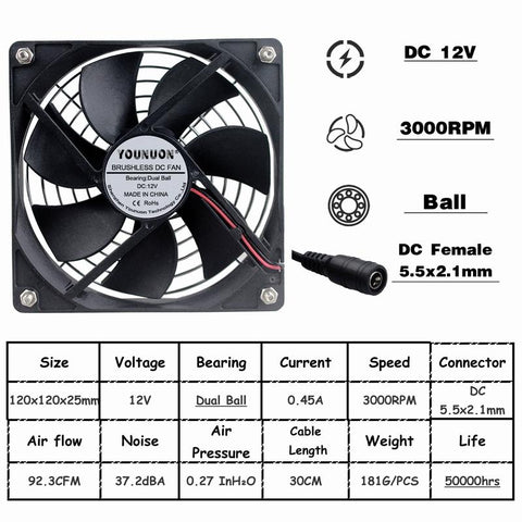 Sleeve/Ball Cooling Fan  Brushless Cooler Fan Computer-CO00218