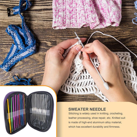 Hook Needles Knitting Loop Ring Blunt Weaving-HA00137-Veeddydropshipping