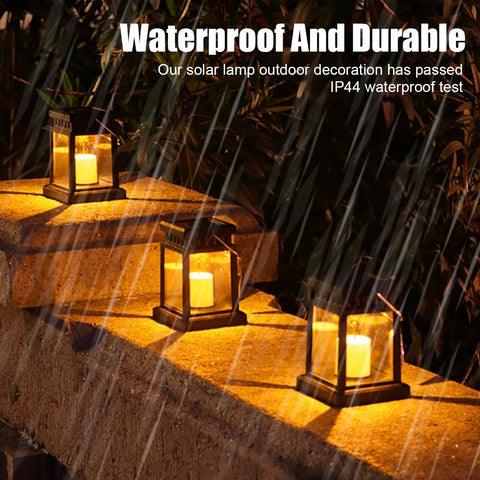 Solar Palace Lantern Garden Lamp Solar LED Candle Light Floor Light-TI00841-Veeddydropshipping