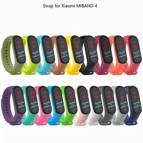 For Xiaomi Mi Band 5 4 3 Silicone 20mm Replacement Wristband Bracelet-CE00762-Veeddydropshipping