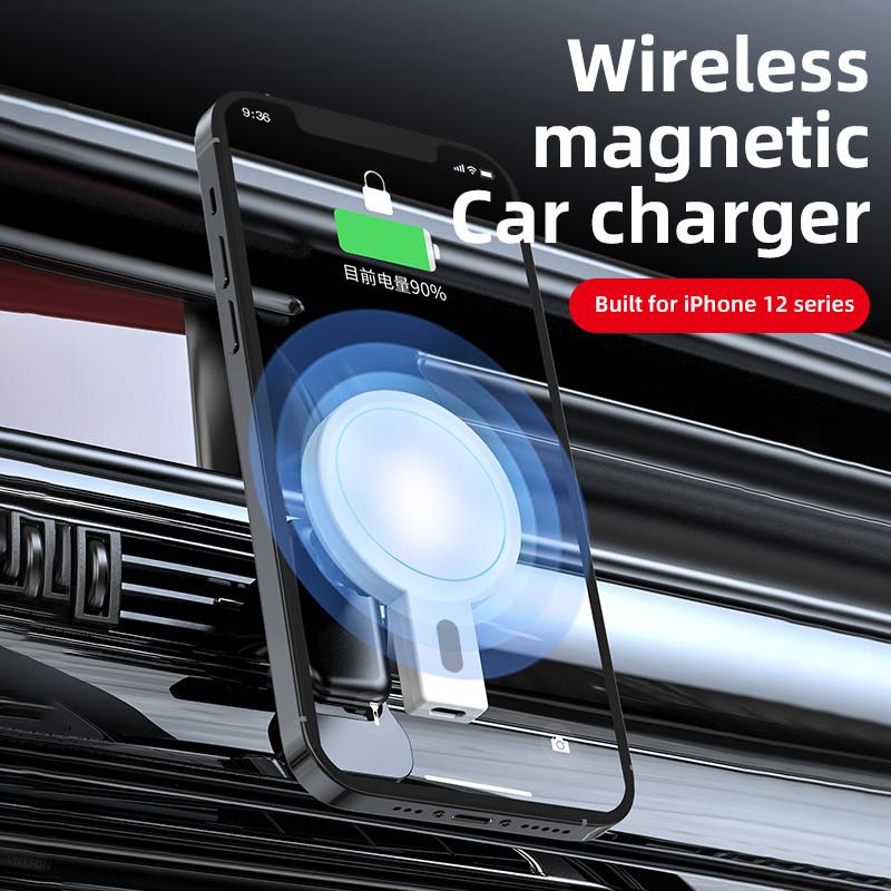 Magnetic Wireless Chargers Car Air Vent Phone Holder-Veeddydropshipping