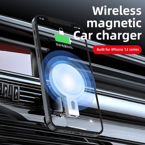 Magnetic Wireless Chargers Car Air Vent Phone Holder-Veeddydropshipping