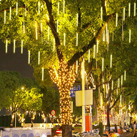 Outdoor LED Meteor Shower Lights Falling Rain Drop Fairy String Light-TI00942-Veeddydropshipping