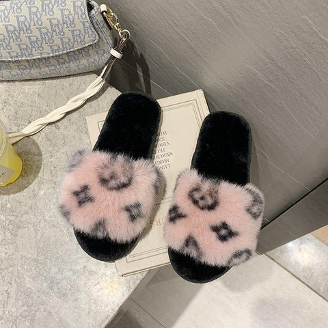Home High and Low Hair Open Cotton Slippers-BS01083-Veeddydropshipping