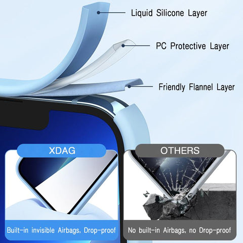 Square Liquid Silicone Case for Samsung Galaxy S23 Plus Ultra 360 Protective-PA00222-Veeddydropshipping