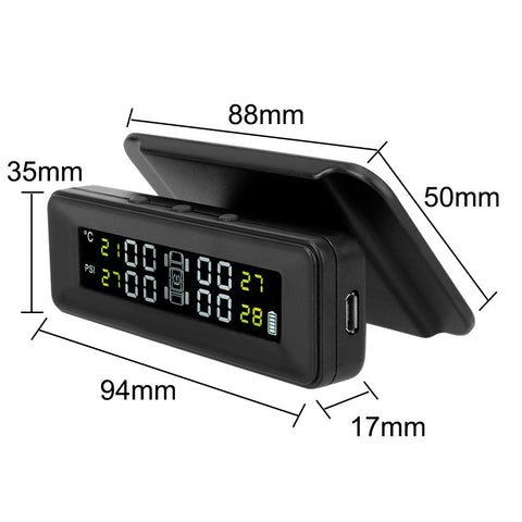 Tire Pressure Monitoring System Air Leak Alarm With 4 External Sensors-AM00590-Veeddydropshipping