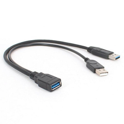 USB 3.0 Cable Dual Power Charge Cables Y Adapter Male to Female Cord-CE00152-Veeddydropshipping