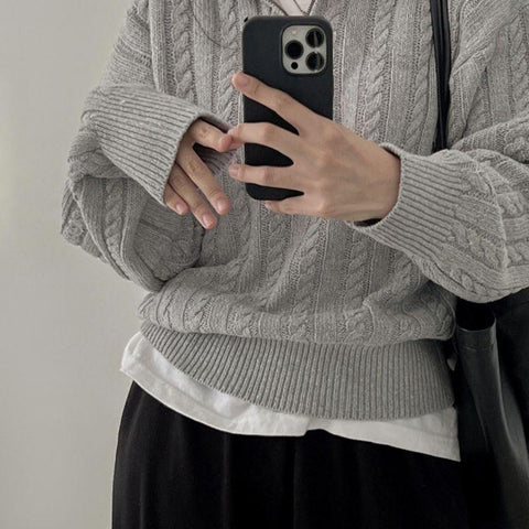 New Solid Color Sweater Long Sleeve Zipper Lady Knitwear-Veeddydropshipping