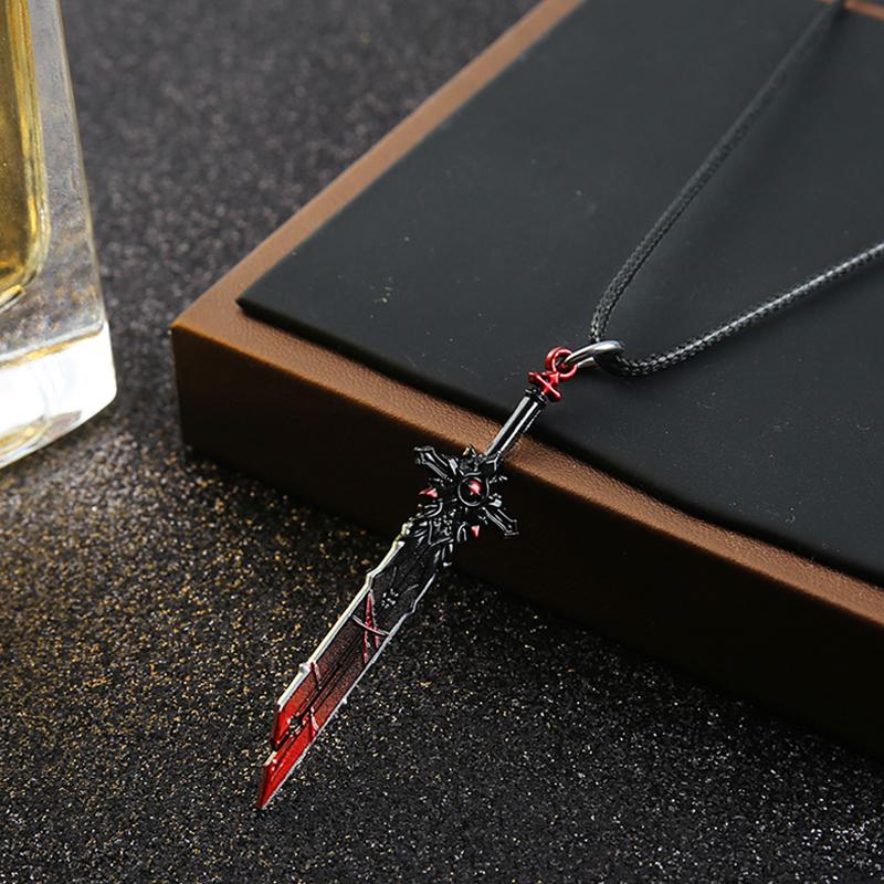 Weapons Necklace  Gravestone Choker Sword Pendant-JW01267-Veeddydropshipping