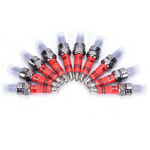 Pack of 1 Racing 3 Electrode Spark Plug A7TC for  50cc,70cc,90cc-AM00128-Veeddydropshipping