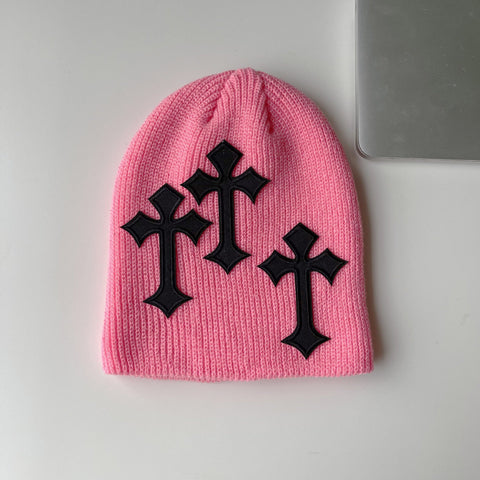 Christian Cross Beanie Acrylic Beanies Ski-Veeddydropshipping