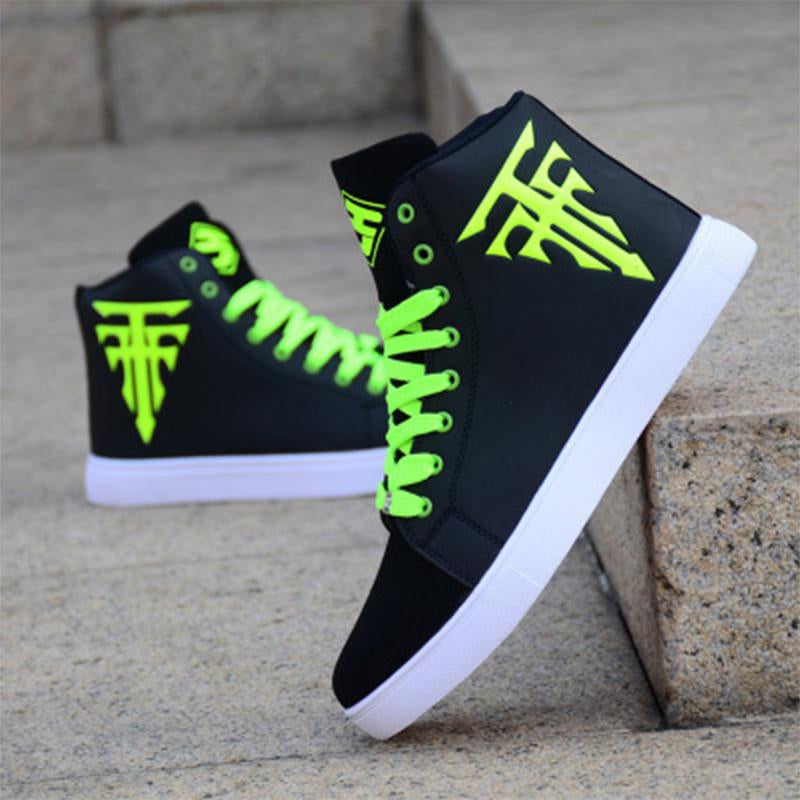 Male Comfortable High Top Shoes Men Autumn Spring-BS01373-Veeddydropshipping