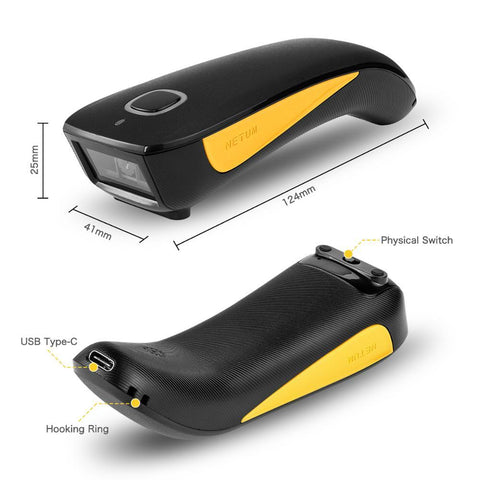 Bluetooth QR code 2D barcode scanner and C830 wireless laser one-dimensional USB barcode reader-Veeddydropshipping