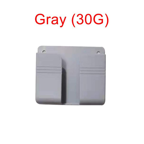 Wall Phone Holder Remote Control Mobile Phone Plug Holder Charging Stand Punch-free Paste-PA00529-Veeddydropshipping