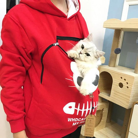 Sweatshirt Cat Lovers Hoodie Kangaroo Dog Pet Paw Dropshipping-TB01357-Veeddydropshipping