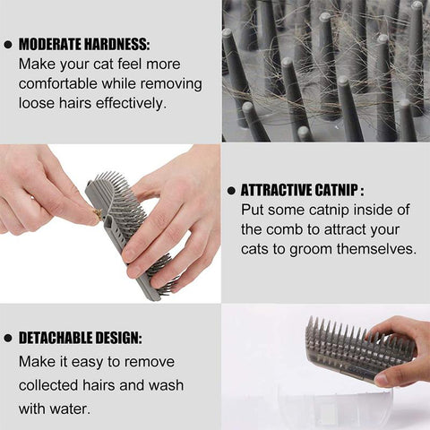 Massage Comb Pet Comb Removable Cat Corner-HA01974-Veeddydropshipping