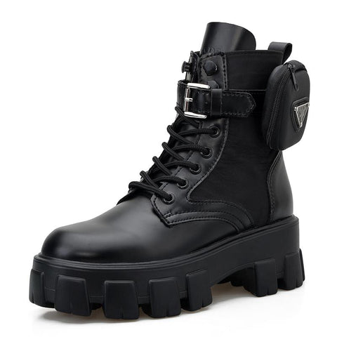 Boots Lace Up Luxury Women Winter Boots Spring Autumn-BS00988-Veeddydropshipping