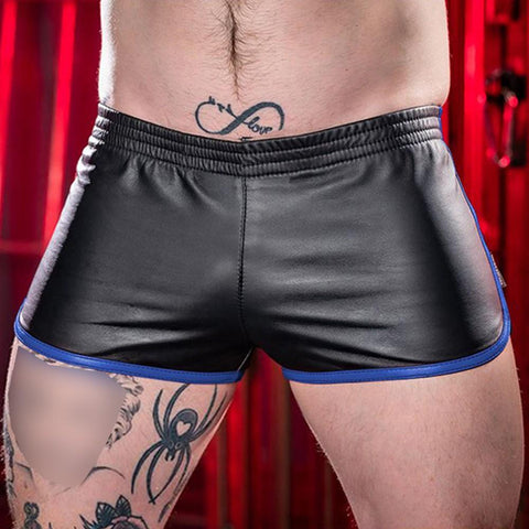 Shorts With Pocket Men's Faxu Leather Underwear Casual Sport-MF01468-Veeddydropshipping