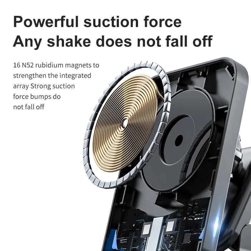 Magnetic Wireless Chargers Car Air Vent Phone Holder-Veeddydropshipping