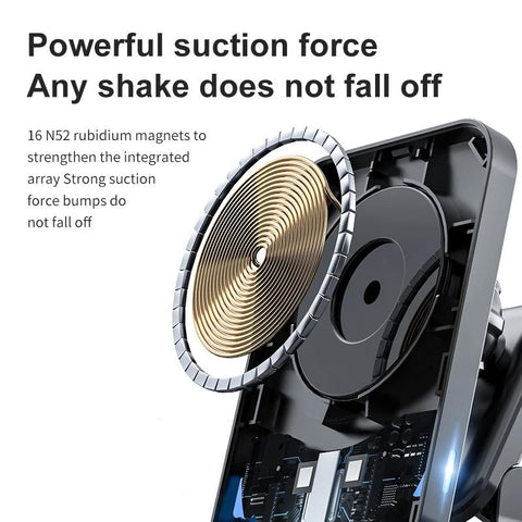 Magnetic Wireless Chargers Car Air Vent Phone Holder-Veeddydropshipping
