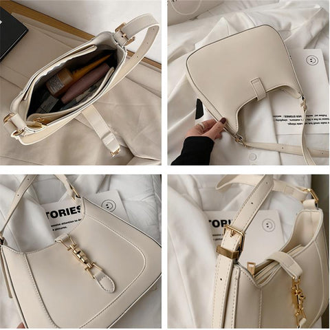 Side Bags For Women 2023 Trend Luxury Designer PU Leather Crescent-BS00107-Veeddydropshipping