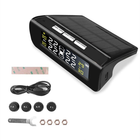 Smart Car TPMS Tire Pressure Monitoring System Solar Power Digital-AM00150-Veeddydropshipping