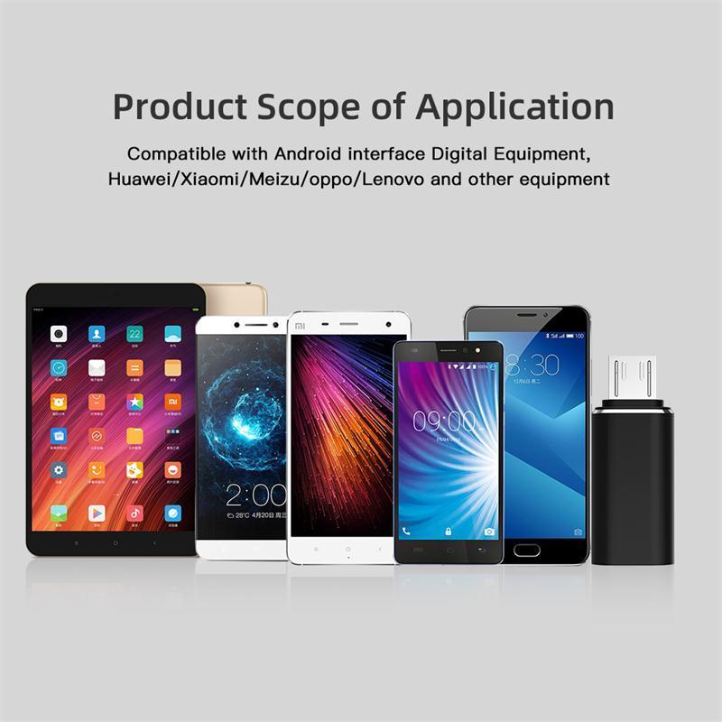 USB Type C Female To Micro USB Male Connector Charger Adapter-Veeddydropshipping