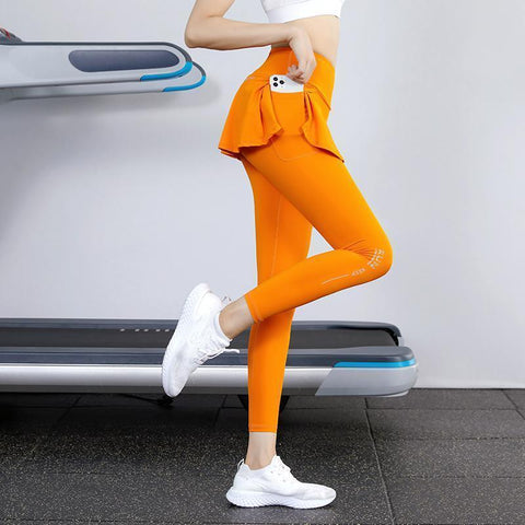 High Waist Legging Nylon Elasticity Gymwear Workout Running Activewear Yoga -OS00919-Veeddydropshipping