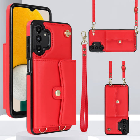 Luxury Leather Phone Case For Samsung Galaxy A73 A71 A70 A53 A52 A51 A50-PA00233-Veeddydropshipping