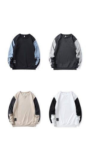 Casual Round Collar Long Sleeve Hoodies-1