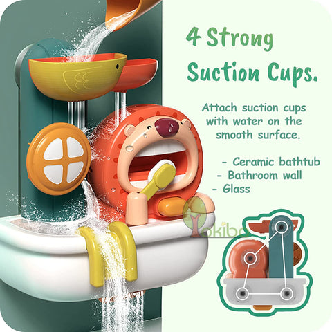 Baby Bath Toys for Kids Lion Bubble Machine Water Spray Toy For Children-TB00499-Veeddydropshipping