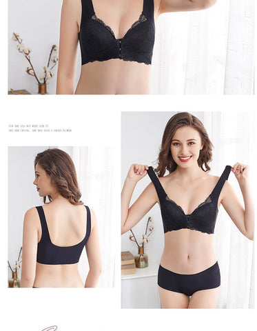 Front Buckle Sexy Lace Women Underwear-WF00940-Veeddydropshipping