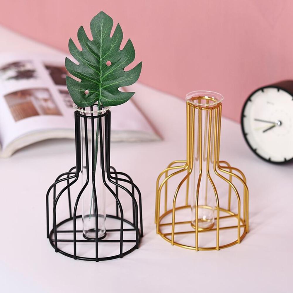 Nordic Flower Plant Vase Iron Holder Pot-HA00294-Veeddydropshipping
