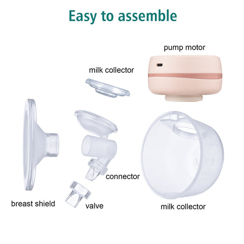 Electric Breast Pump Hands-Free Invisible Portable Silent Breast Pump Milk-TB00648-Veeddydropshipping