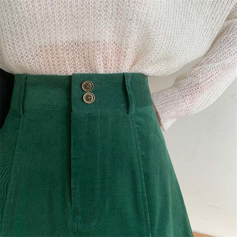 Casual High Waist Large Size Short Skirts-WF00549-Veeddydropshipping
