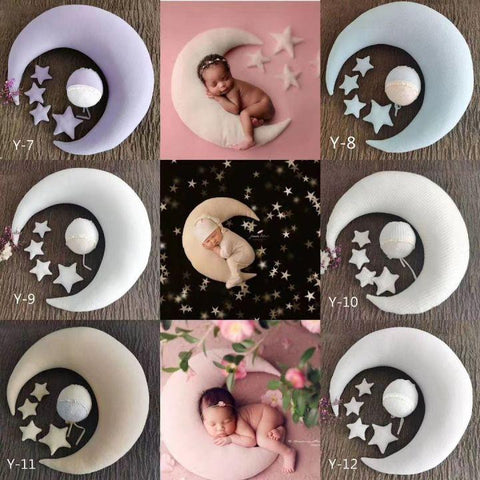 Creative Newborn Photography Theme Moon star poseing pillow props Photo-TB00461-Veeddydropshipping